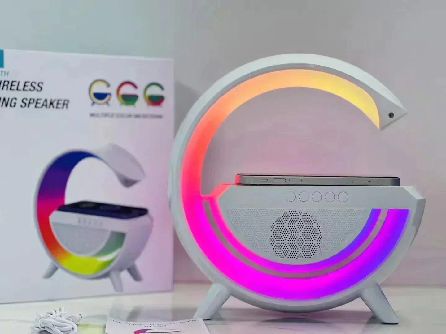 LED Wireless Charging Speaker Lamp