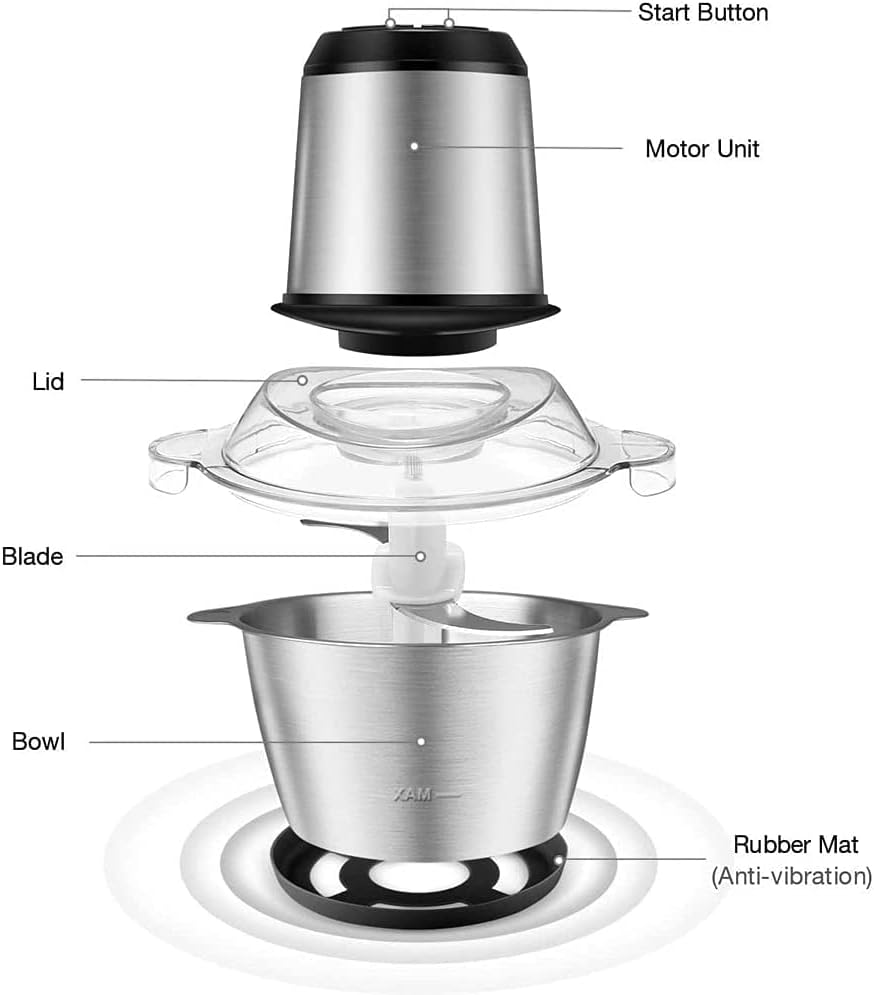 Multifunctional stainless steel meat grinder