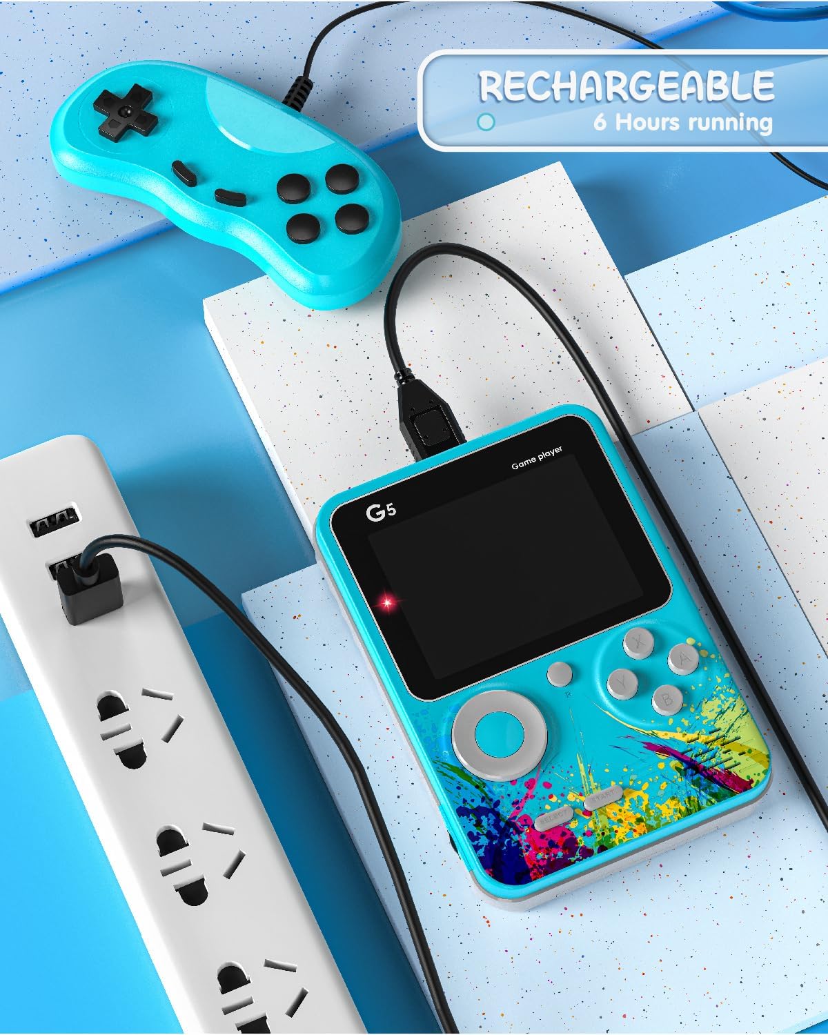 G5 RETROGAMING CONSOLE WITH 500 GAMES
