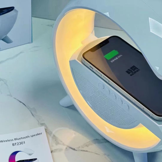 LED Wireless Charging Speaker Lamp